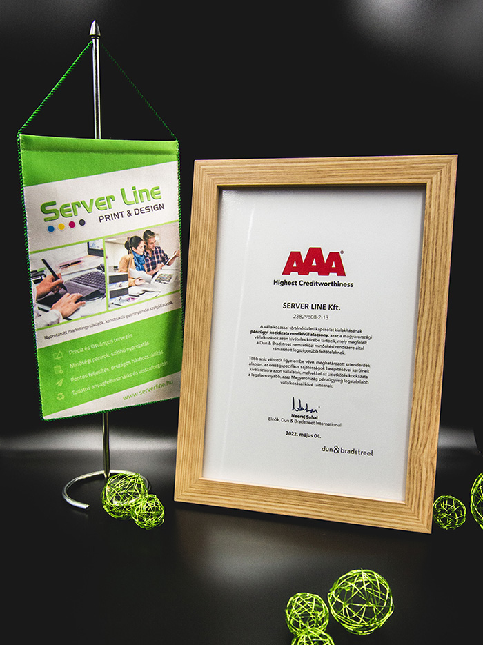 Minőségi tanúsítvány Minőségi tanúsítvány